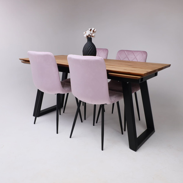 Обеденный стол ОКА Сангай раздвижной 136-196x80x75