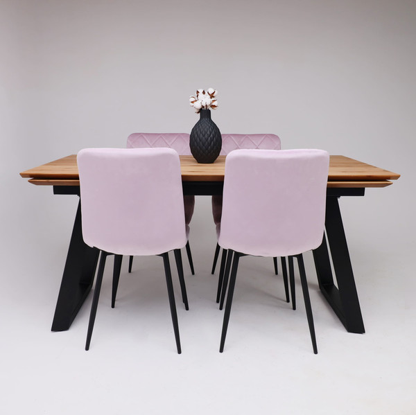 Обеденный стол ОКА Сангай раздвижной 136-196x80x75