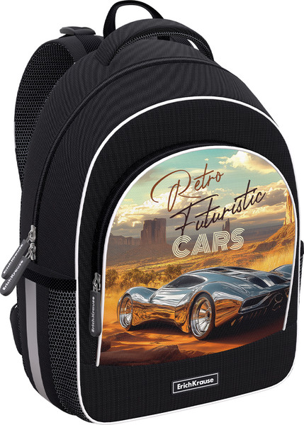 Школьный рюкзак Erich Krause ErgoLine 15L Retro Cars / 64926 - фото