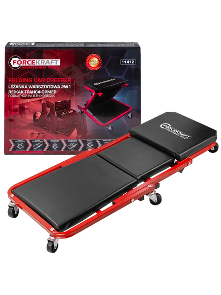 Лежак подкатной ForceKraft FK-11412