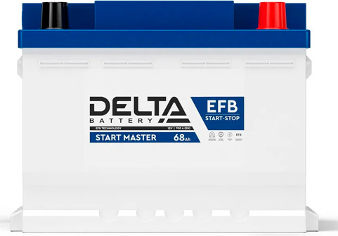 Автомобильный аккумулятор DELTA Battery EFB 700A R+