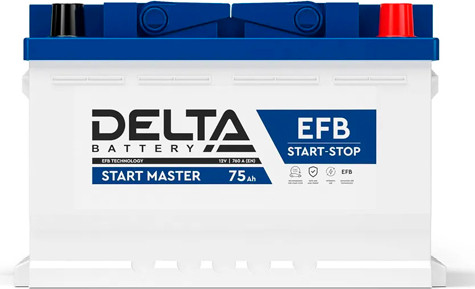 Автомобильный аккумулятор DELTA Battery EFB 760A R+