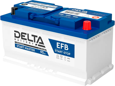 Автомобильный аккумулятор DELTA Battery EFB 900A R+ - фото