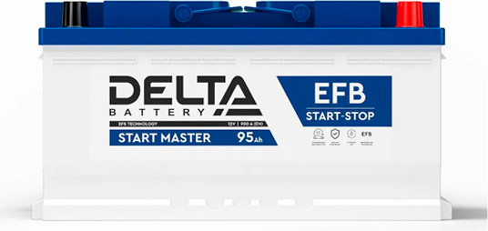 Автомобильный аккумулятор DELTA Battery EFB 900A R+