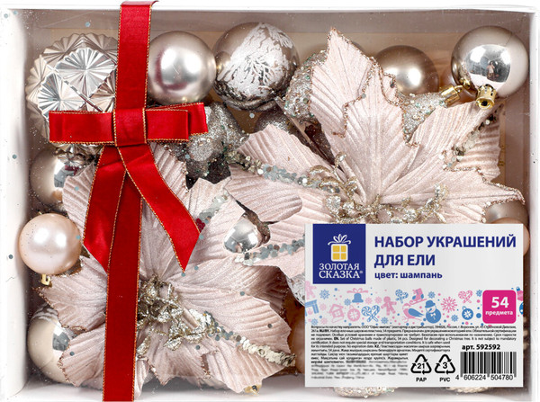 Набор елочных игрушек Золотая сказка 592592