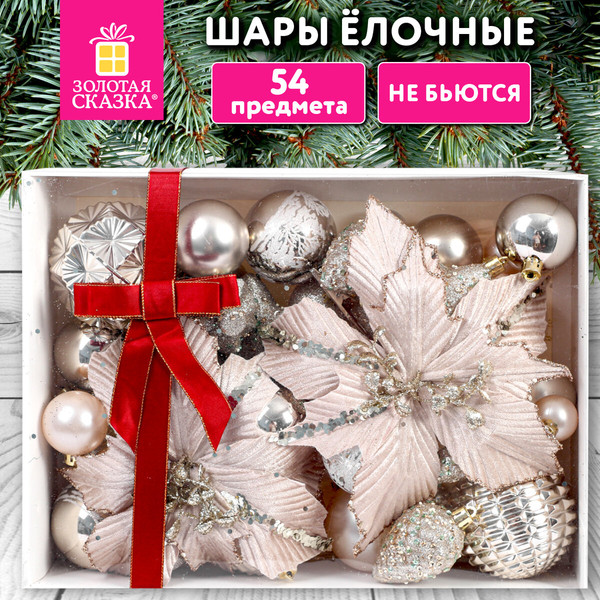 Набор елочных игрушек Золотая сказка 592592
