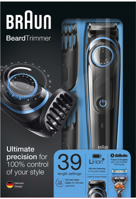 Триммер Braun BT5040 с бритвой Gillette Fusion 5 ProGlide + 2 кассеты