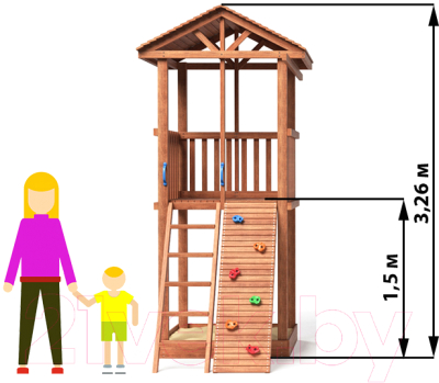 Игровой комплекс National Tree Company Спортивный городок / СГ2