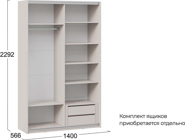 Шкаф-купе ТриЯ Оскар Тиффани Т2 1400 / 282737