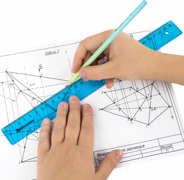 Линейка Brauberg 210610