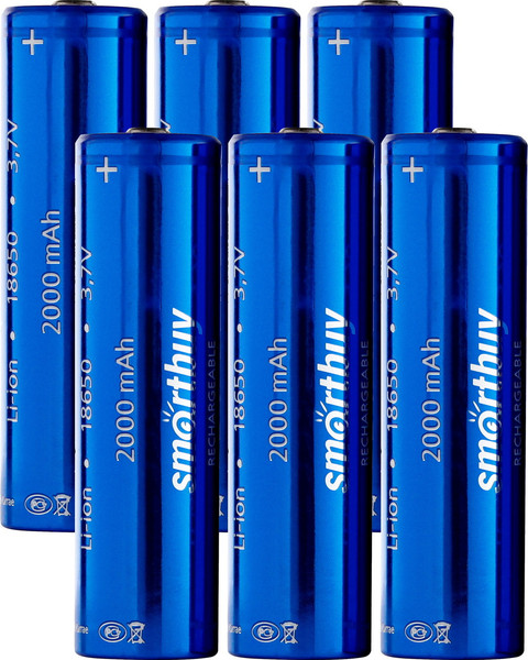 Комплект аккумуляторов SmartBuy SBBR-18650-2S2000