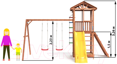 Игровой комплекс National Tree Company Спортивный городок / СГ5-Р912