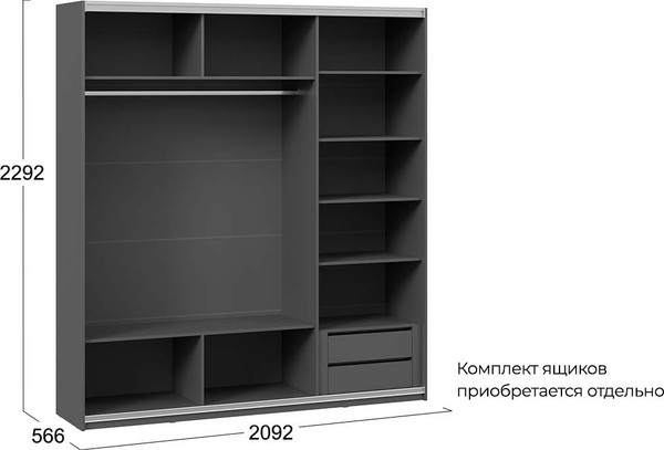 Шкаф-купе ТриЯ Оскар Тиффани Т2 2100 / 282762