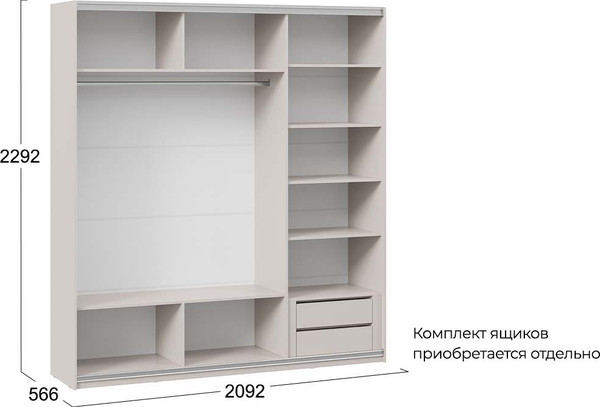 Шкаф-купе ТриЯ Оскар Тиффани Т2 2100 / 282753