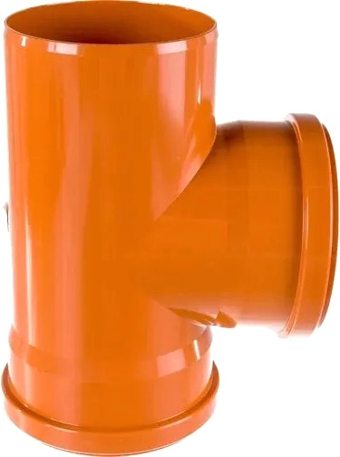 Тройник наружной канализации Хемкор НПВХ DN160х160 87 - фото