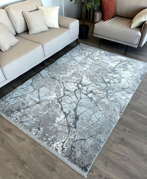 Ковер Radjab Carpet Марсель Прямоугольник NP 371 (2.4x3.4, Grey)