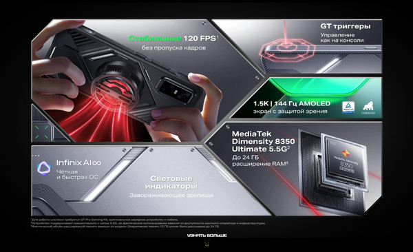 Смартфон Infinix GT 30 Pro 8GB/256GB