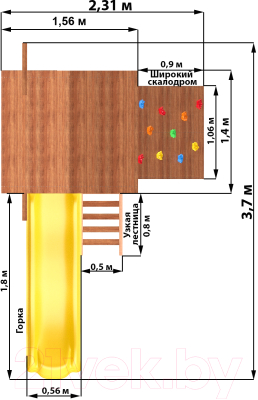 Игровой комплекс National Tree Company Спортивный городок / СГ5