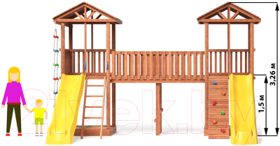 Игровой комплекс National Tree Company Спортивный городок / СГ6-Р922