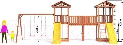 Игровой комплекс National Tree Company Спортивный городок / СГ6-Р912