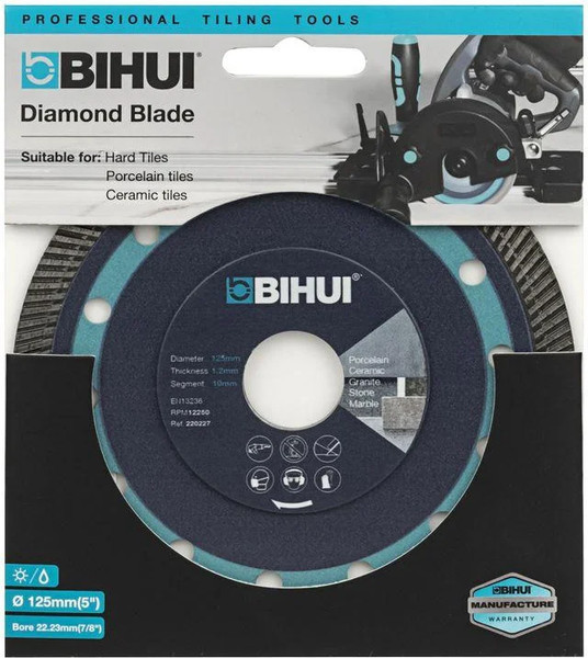 Отрезной диск алмазный BIHUI SUPER THIN TURBO / DCBN115