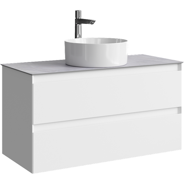 Тумба с умывальником Aqwella Geometria GE01102WM/STG1014X456GS - фото