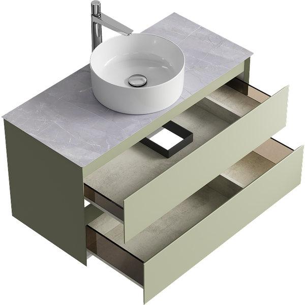 Тумба с умывальником Aqwella Geometria GE01102SH/STG1014X456GS