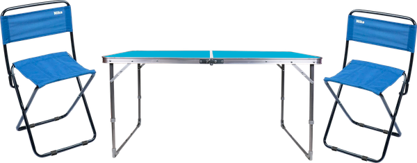 Комплект складной мебели Ника ССТ-3 / ПС1 (голубой/синий) - фото
