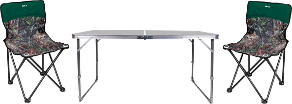 Комплект складной мебели Ника ССТ-3 / ПСП1 (металлик/дуб/зеленый) - фото