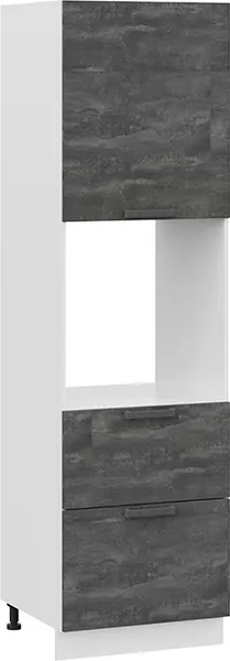 Шкаф-пенал кухонный ТриЯ Детройт 1П6Я2 с одной дверью и двумя ящиками - фото