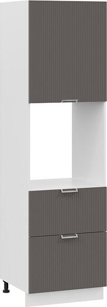 Шкаф-пенал кухонный ТриЯ Кимберли 1П6Я2 с одной дверью и двумя ящиками - фото