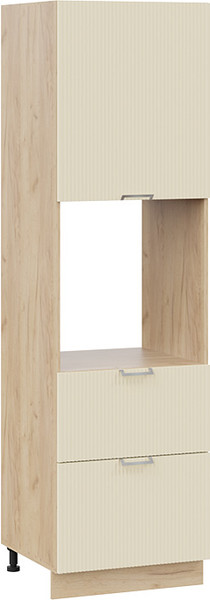 Шкаф-пенал кухонный ТриЯ Кимберли 1П6Я2 с одной дверью и двумя ящиками - фото