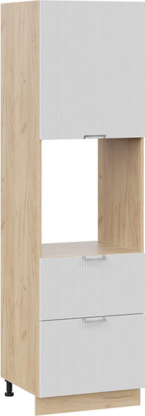 Шкаф-пенал кухонный ТриЯ Кимберли 1П6Я2 с одной дверью и двумя ящиками - фото