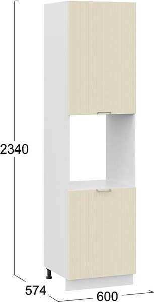 Шкаф-пенал кухонный ТриЯ Кимберли 1ПВ6 с двумя дверями