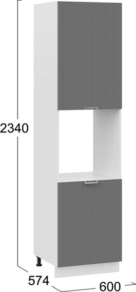 Шкаф-пенал кухонный ТриЯ Кимберли 1ПВ6 с двумя дверями