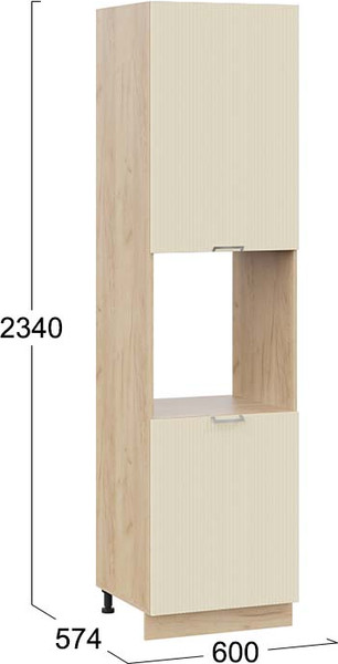 Шкаф-пенал кухонный ТриЯ Кимберли 1ПВ6 с двумя дверями