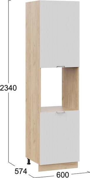 Шкаф-пенал кухонный ТриЯ Кимберли 1ПВ6 с двумя дверями