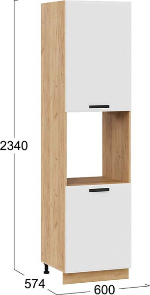 Шкаф-пенал кухонный ТриЯ Тиана 1ПВ6 с двумя дверями