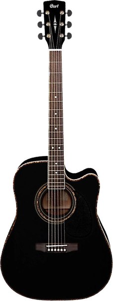 Электроакустическая гитара Cort AD 880CE BK - фото