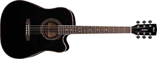 Электроакустическая гитара Cort AD 880CE BK