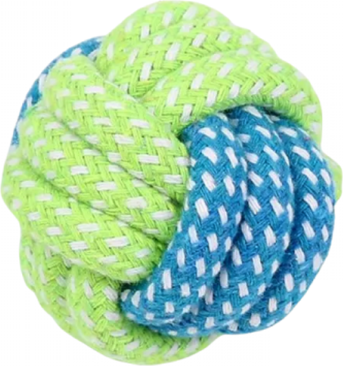 Игрушка для собак HaisenPet Мяч плетеный из веревки / HP-DT19-9261 - фото