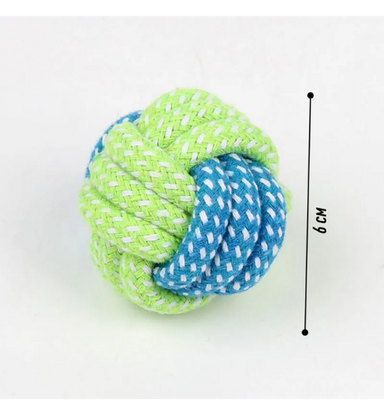 Игрушка для собак HaisenPet Мяч плетеный из веревки / HP-DT19-9261