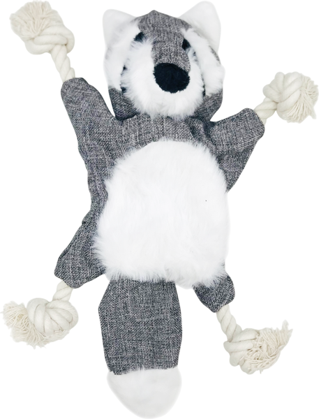 Игрушка для собак HaisenPet Лиса, енот плюшевая / HP-DT18-9278 - фото