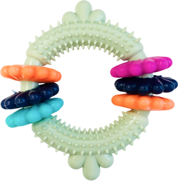 Игрушка для собак HaisenPet Кольцо с цветами / HP-DT7-4693 - фото