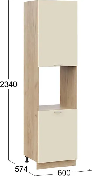 Шкаф-пенал кухонный ТриЯ Габриэлла 1ПВ6 с двумя дверями