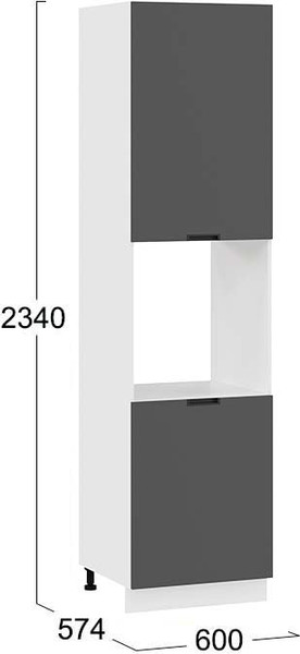 Шкаф-пенал кухонный ТриЯ Гренада 1ПВ6 с двумя дверями