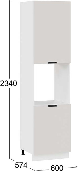 Шкаф-пенал кухонный ТриЯ Гренада 1ПВ6 с двумя дверями