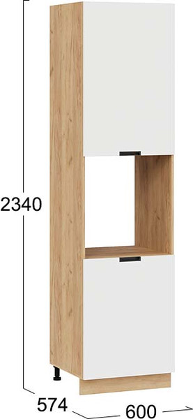 Шкаф-пенал кухонный ТриЯ Гренада 1ПВ6 с двумя дверями