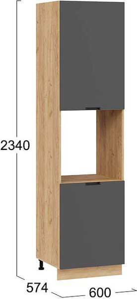 Шкаф-пенал кухонный ТриЯ Гренада 1ПВ6 с двумя дверями