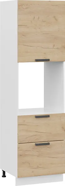 Шкаф-пенал кухонный ТриЯ Детройт 1П6Я2 с одной дверью и двумя ящиками - фото